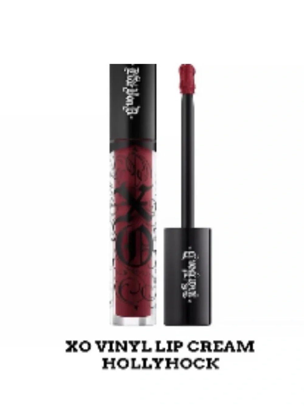 Kat Von D XO Vinyl Lip Cream - Hollyhock (Deep Berry) (no box)